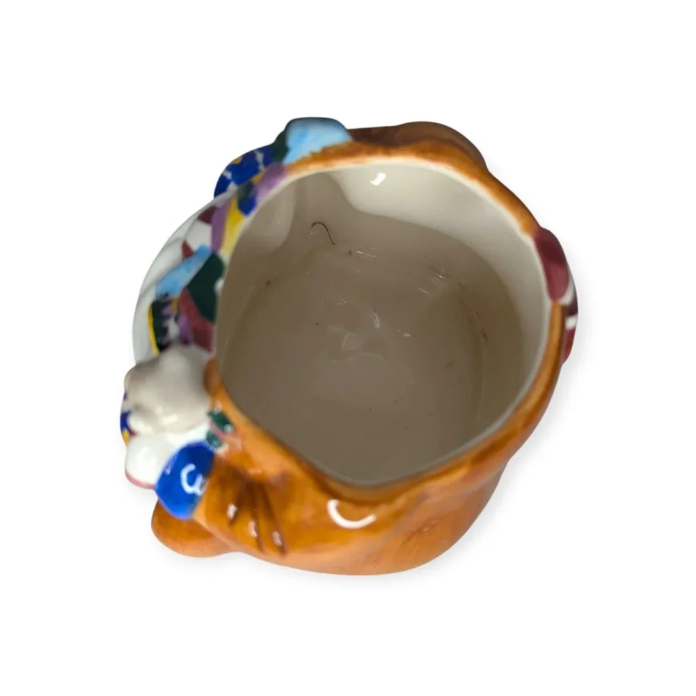 Christmas Reindeer Colorful Ceramic Cookie Jar 9